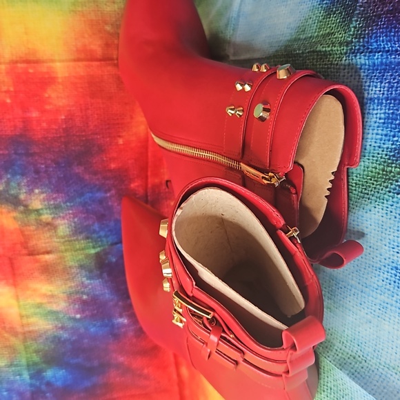 MICHAEL KORS LEATHER AMAL ANKLE BOOTIE SZ. 8.5 M - Picture 7 of 16